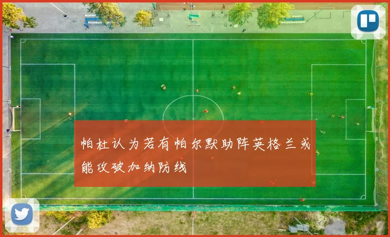 帕杜认为若有帕尔默助阵英格兰或能攻破加纳防线